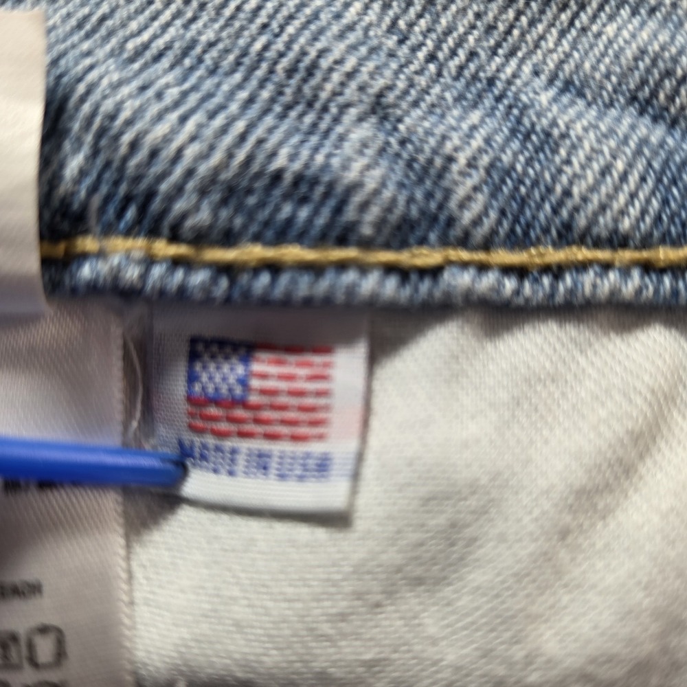American Apparel Womens Denim Cuffed Shorts High Rise Size 25 Festival Beach - Picture 8 of 8
